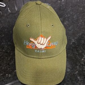 Hang Loose Kauai Olive Green Cap